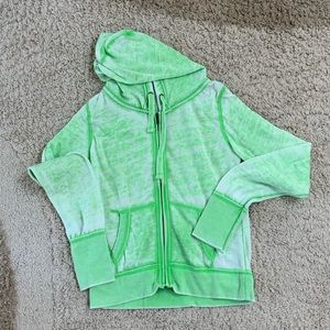 Faded Lime Comfy Full Zip Jacket